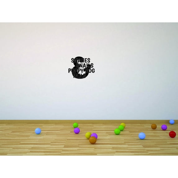 Wall Design Pieces Snakes & Snails Puppy Dog Tails Boy Playroom Bedroom18x18"