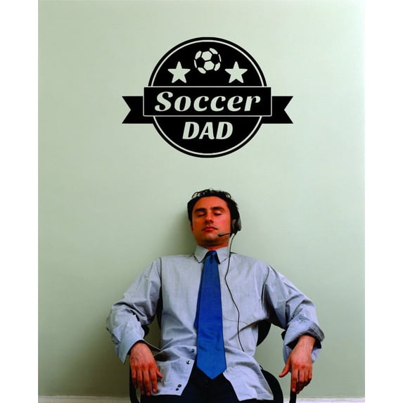Wall Design Pieces Soccer Dad Sport Ball Design Boy Girl Teen 12x18"