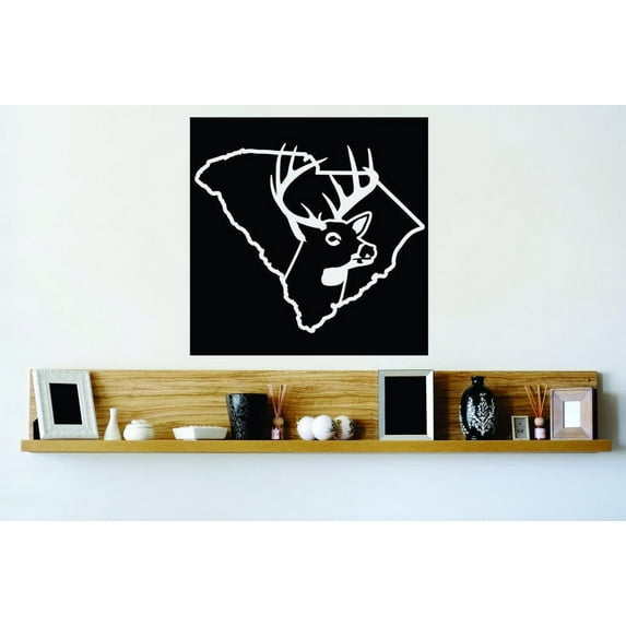 Wall Design Pieces South Carolina Wild Life Deer Buck Hunt Bathroom 20x20"