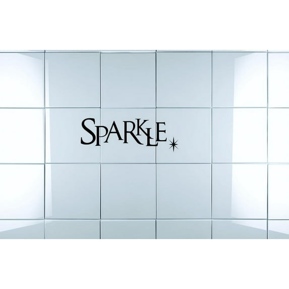 Wall Design Pieces Sparkle Quote 12x30 Inches