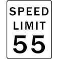 thumbnail image 1 of Wall Design Pieces Speed Limit 55 Road Sign 10 X14", 1 of 1
