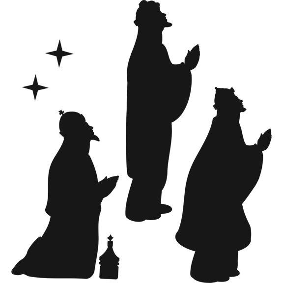 Wall Design Pieces Three Wise Men Holiday Seasonal Christmas 16 X 16 Inches