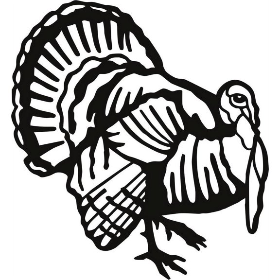 Wall Design Pieces Turkey Animals Graphics Ideas 14 X 14 Inches