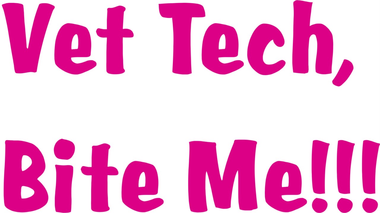 Wall Design Pieces Vet Tech Bite Me ! Word 12 X 30 Inches - Walmart.com