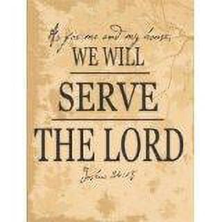 Wall Design Pieces We Will Serve The Lord