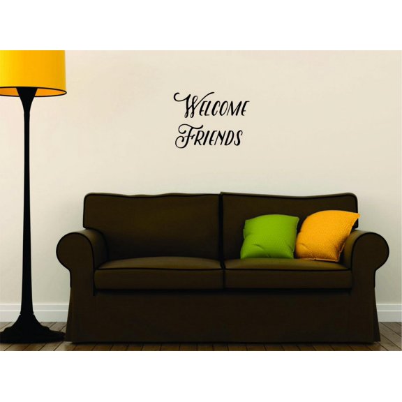 Wall Design Pieces Welcome Friends Quote 16x24"