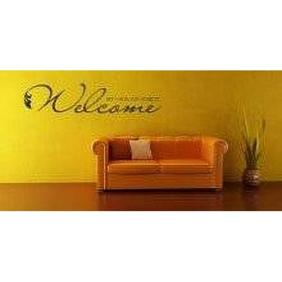 New Wall Ideas Welcome Sit Relax Enjoy 12x48"