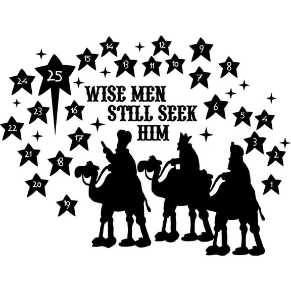 Wall Design Pieces Wise Men Still Seek Him House Sticke...