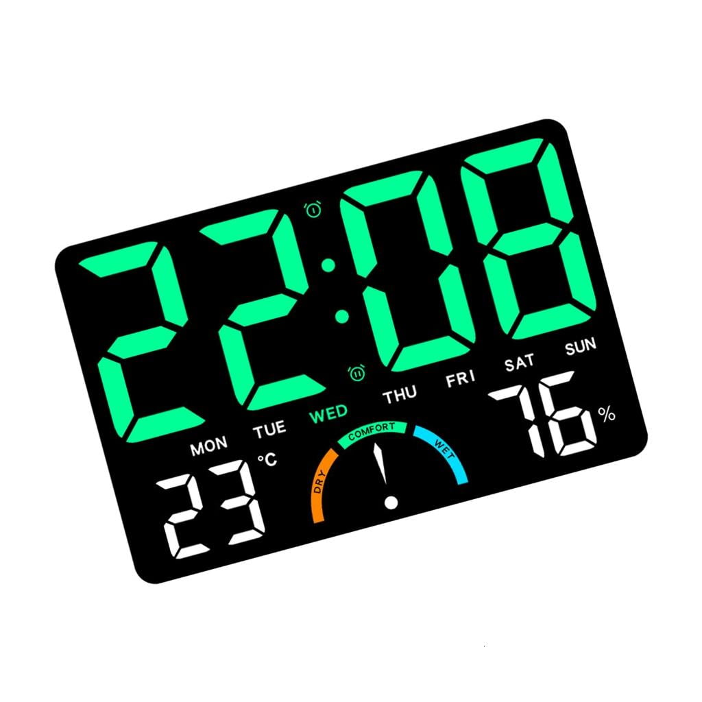 Wall Desk Digital Hygrometer Thermometers Weather Stations with LED Indicator And Temperature Trend Alert