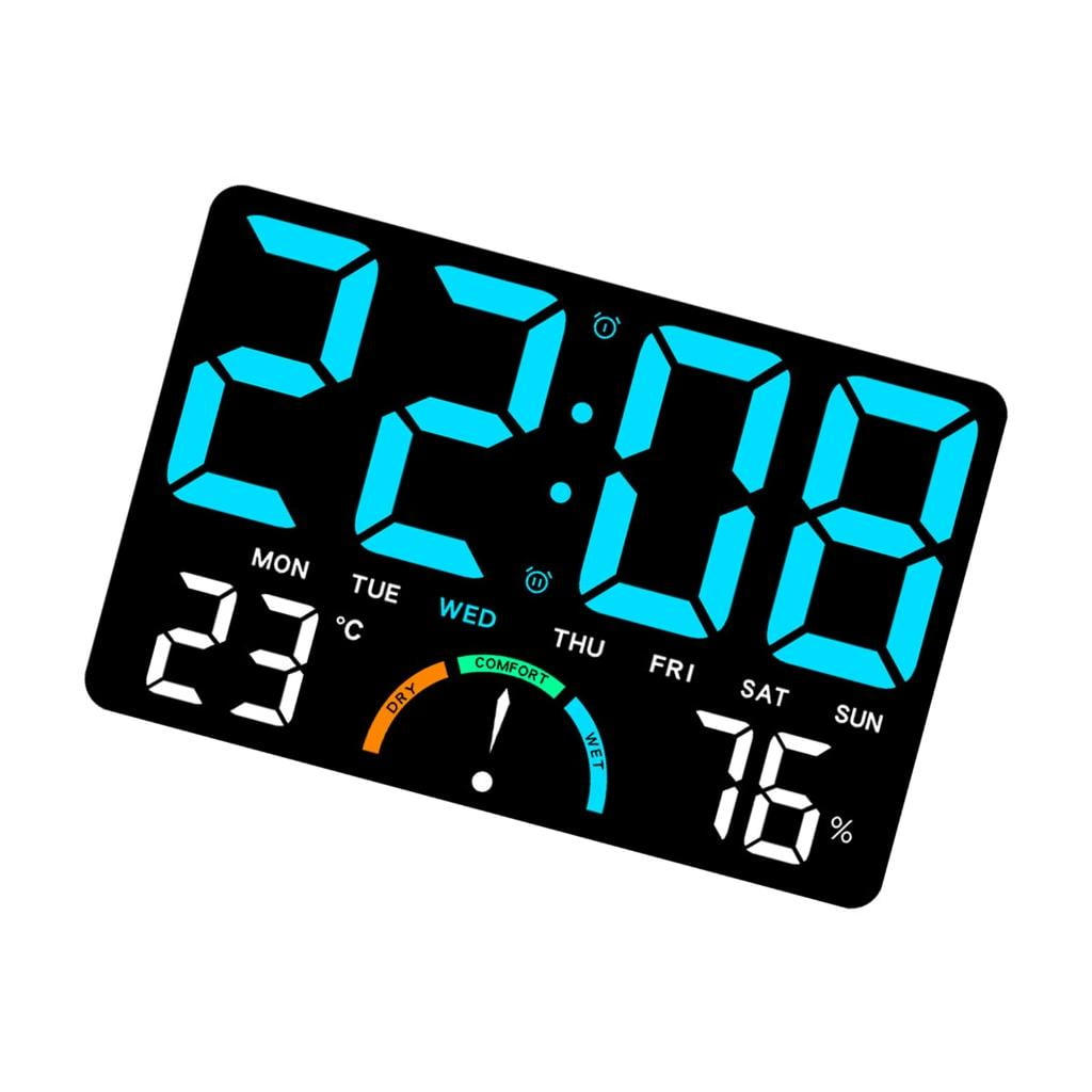 Wall Desk Digital Hygrometer Thermometers Weather Stations with LED Indicator And Temperature Trend Alert