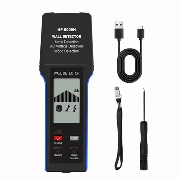 Wall Detector 10cm Deep Scan, Metal/Wood/Live Wire Finder, with Auto Power Off, -5000H
