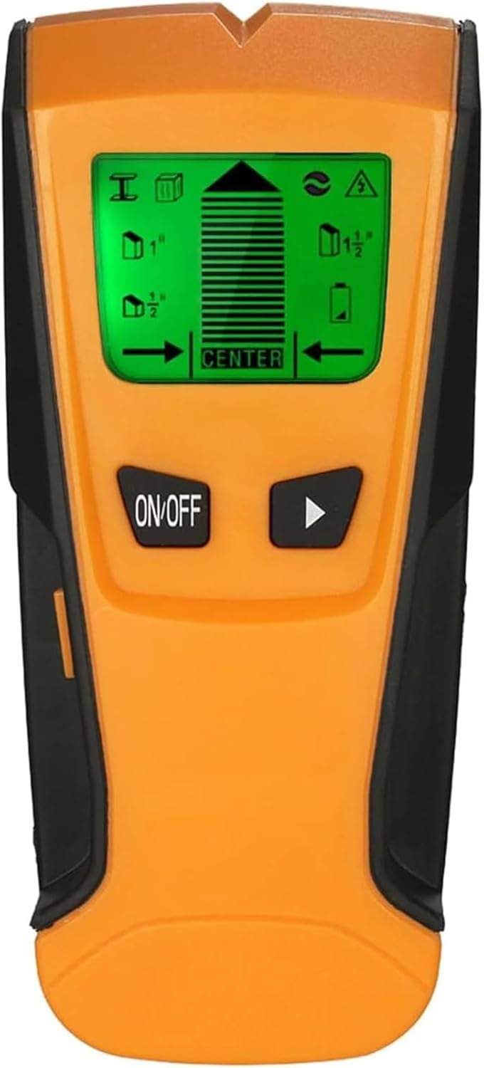 Wall Detector Metal, Multi-Functional LCD Digital Wall Detector, Stud Finder Wall Scanner with Alarm Function, Up to 3” (76mm), for The Center and Edge of Wood AC Cable Metal Studs Joist Pipe