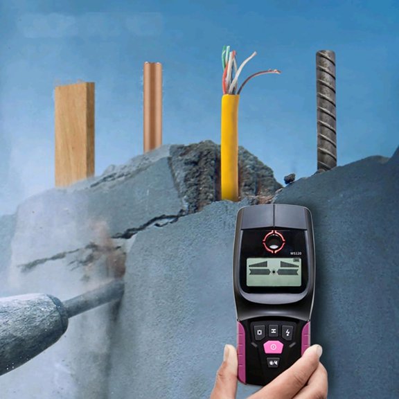 Wall Detector, Multifunctional Wall Scanner, Live Wire and Cable PVC Water Pipe Metal , Suitable for Detecting Metal, Wood and AC Cables Hidden in The Wall$$Garden & Patio