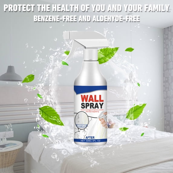 Wall Direct Spray Painting 60ml, Covers Stains & Wall Peeling Repairs, Home Interior Refurbishment