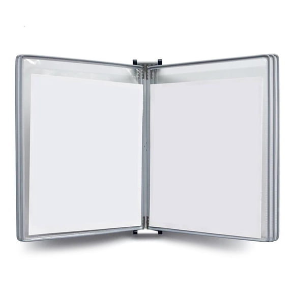 Wall Display Board System Wall Reference Organizers with 5 Easy-Loading Pocket