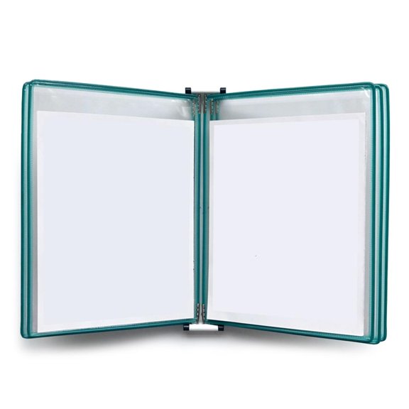 Wall Display Board System Wall Reference Organizers with 5 Easy-Loading Pocket