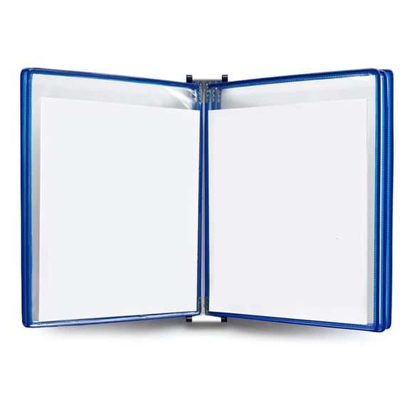 Wall Display Board System Wall Reference Organizers with 5 Easy-Loading Pocket