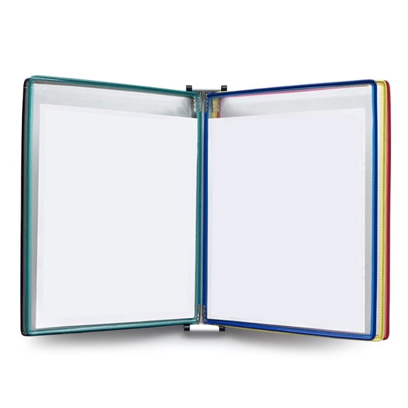 Wall Display Board Wall Reference Organiser with 5 Easy-Loading Pocket for Workshop, Laboratory
