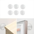 thumbnail image 1 of Wall Door Handle Stopper - 6 PCS Clear Round Rubber Door Knob Wall Shields, Guard Cushion Bumper Protectors for Wall - Stronger Self-Adhesive Silencer (1.58" 6PCS, Clear), 1 of 5