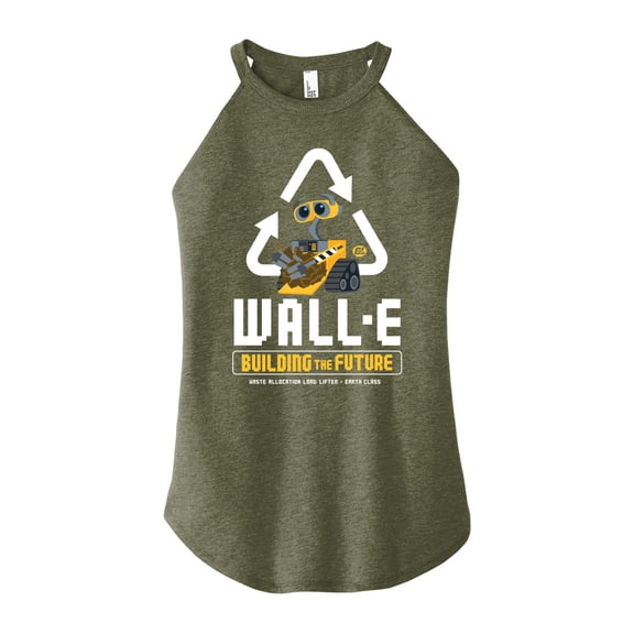 Wall-E - Building The Future - Juniors High Neck Tank Top