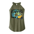 thumbnail image 1 of Wall-E - Cleaning The Earth - Juniors High Neck Tank Top, 1 of 4