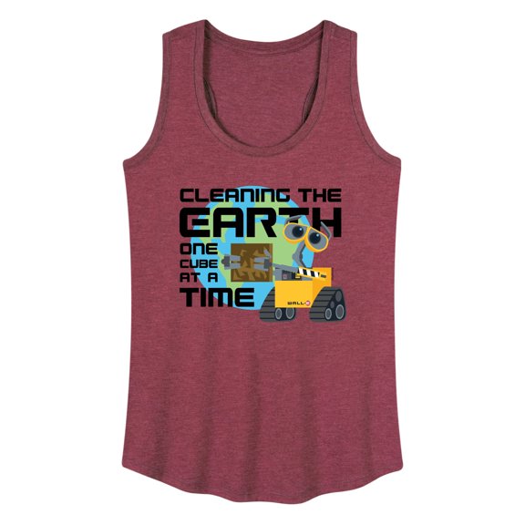 Wall-E - Cleaning The Earth - Women's Racerback Tank Top