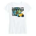thumbnail image 1 of Wall-E - Cleaning The Earth - Women's Short Sleeve Graphic T-Shirt, 1 of 4