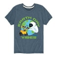 thumbnail image 1 of Wall-E - Earth Day Vibes - Toddler And Youth Short Sleeve Graphic T-Shirt, 1 of 5