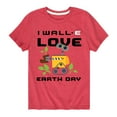 thumbnail image 1 of Wall-E - Love Earth Day - Toddler And Youth Short Sleeve Graphic T-Shirt, 1 of 5