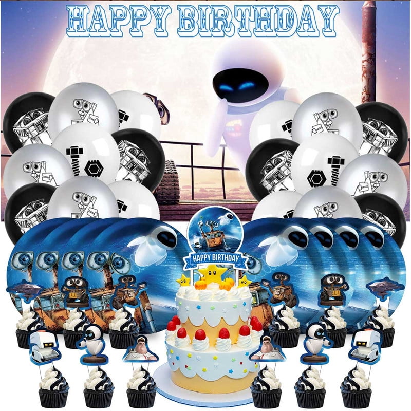 Wall E Birthday Party Supplies Balloons Walle Paper Plates Decoration ...