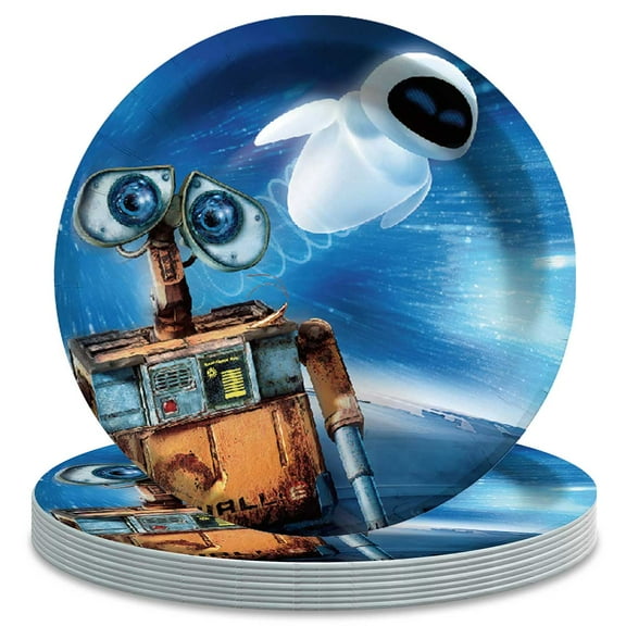 Wall E Paper Plates Birthday Decorations Walle Party Supplies Tableware Disposable Dinnerware
