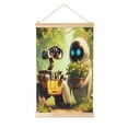 thumbnail image 1 of Wall-E Poster Canvas Wooden Shaft Hanging Poster Home Decor, Aesthetic Wood Frames Scroll Painting Wall Art for Living Room Bedroom Office 12"X18", 1 of 7
