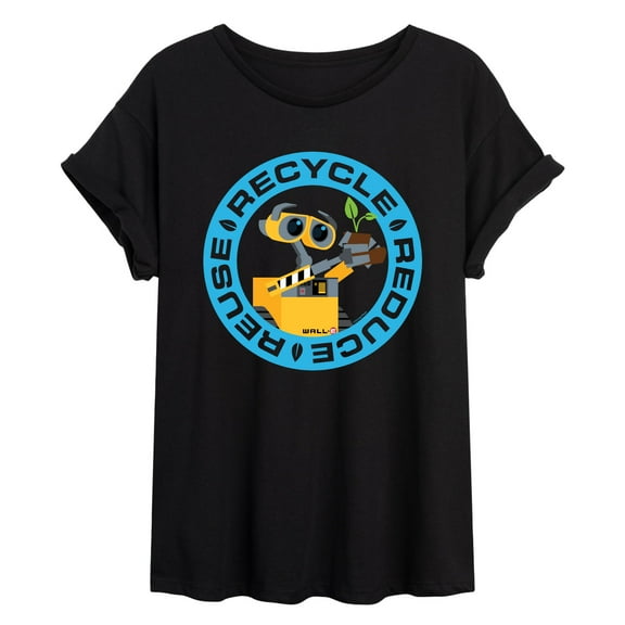 Wall-E - Recycle, Reuse, Reduce - Juniors Ideal Flowy Muscle T-Shirt
