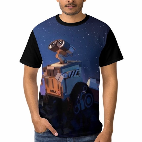 Wall-E T-Shirts for Men, Casual Crew Neck Tee Shirts, Unisex Short Sleeve Tops, S-3XL