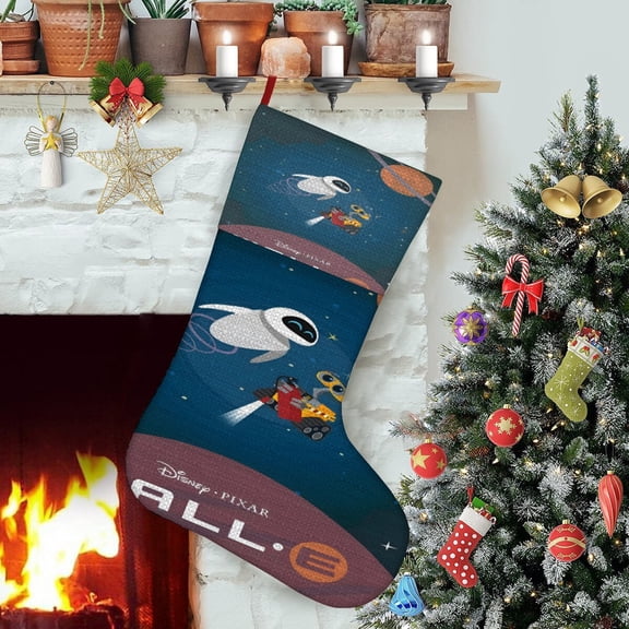 Wall-E Themed Christmas Socks