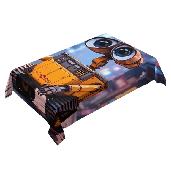 Wall-E Themed Square Tablecloth 54 * 72 Inches Durable Stylish