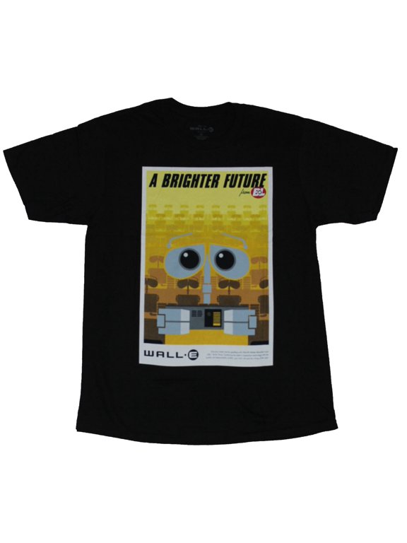 Wall-E Wall E Pixar Mens T-Shirt - A Brighter Future by B & L Poster (3X-Large)