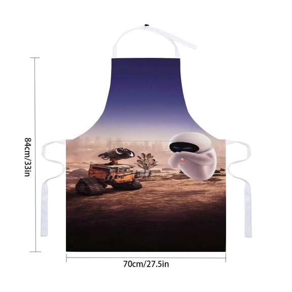 Wall E apron with pockets, waterproof apron for adults, adjustable chef apron suitable for cooking, drawing, and craftingfor 33" x 28"70X84cm).