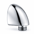 Wall Elbow Pipe Fitting, Chrome, 2-Pack, 1/2 Inch Threaded Male Outlet ...