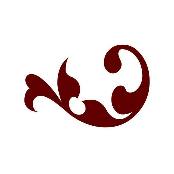 Wall Embellishment Decals - Large - Dark Red