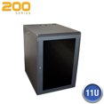 thumbnail image 1 of Wall Enclosure, Front/Side Access, 11U, 23"H x 21"W x 20"D, Black, 1 of 1