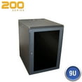 thumbnail image 1 of Wall Enclosure, Front/Side Access, 9U, 20"H x 21"W x 20"D, Black, 1 of 1