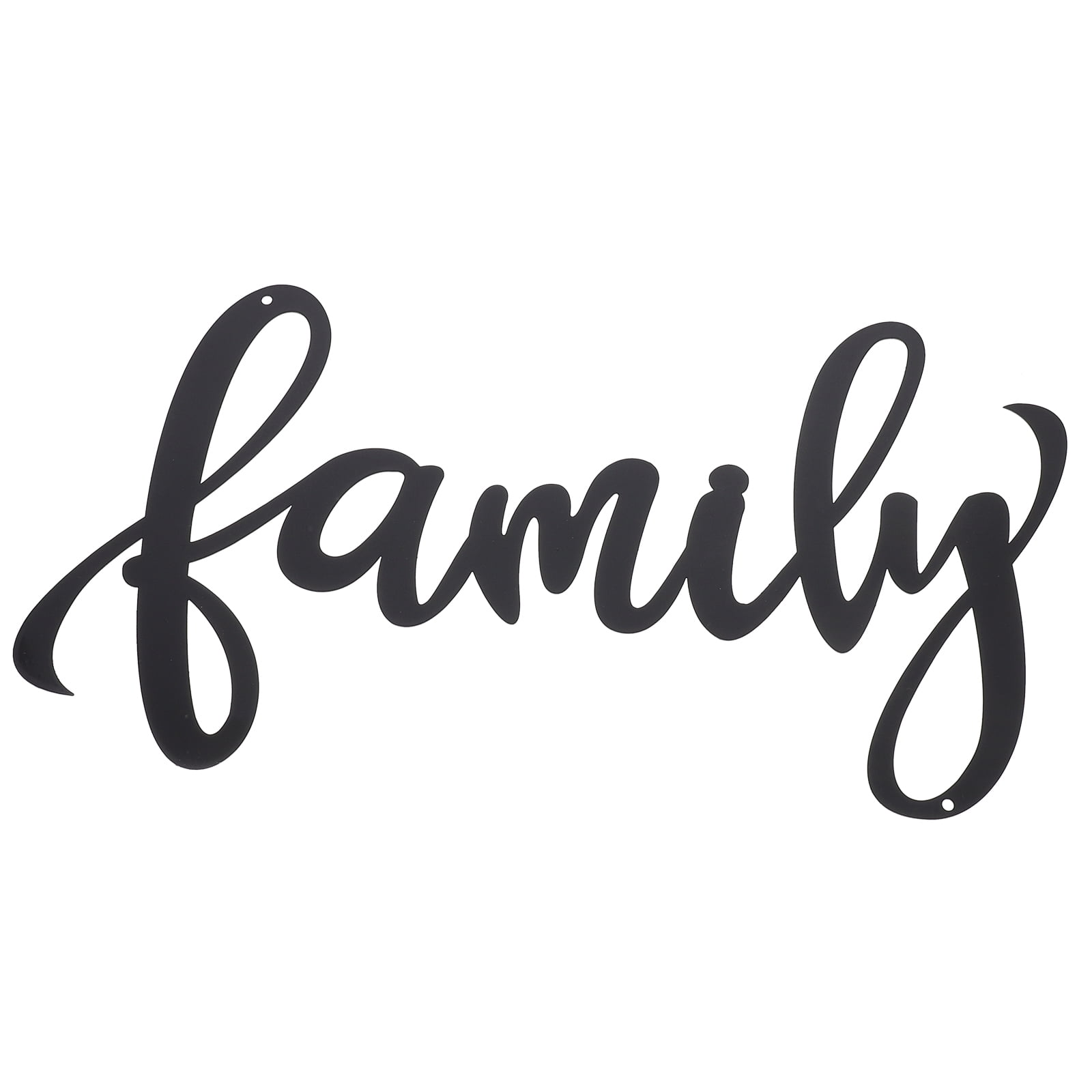 Wall Family Sign Metal Art Decor Hanging Word Rustic Plaque Sculpture