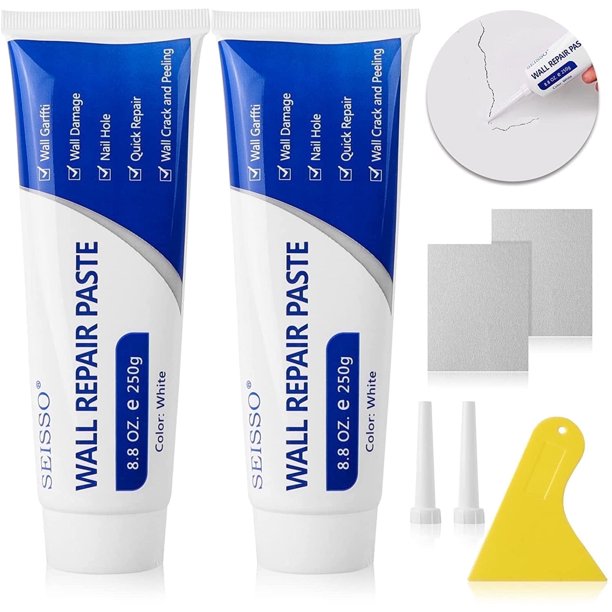 SEISSO Drywall Patch Repair Kit, 8.8 oz White Spackle Wall Filler