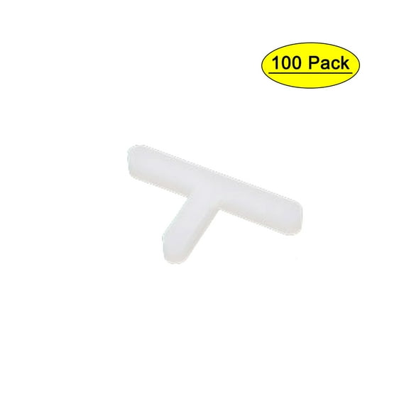 Wall Floor Ceramic Tile Plastic T Type Spacers Tiling Tools 3mm White 100Pcs