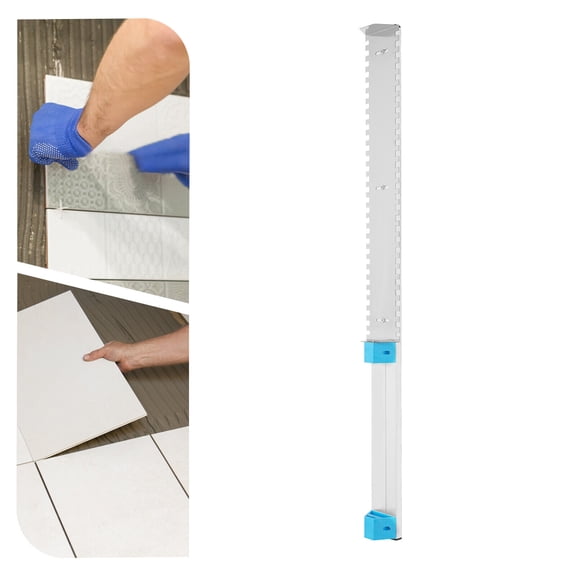 Wall Floor Tile Plastering Trowel - Square Notch 24'' Wiper Leveling Tool Masonry