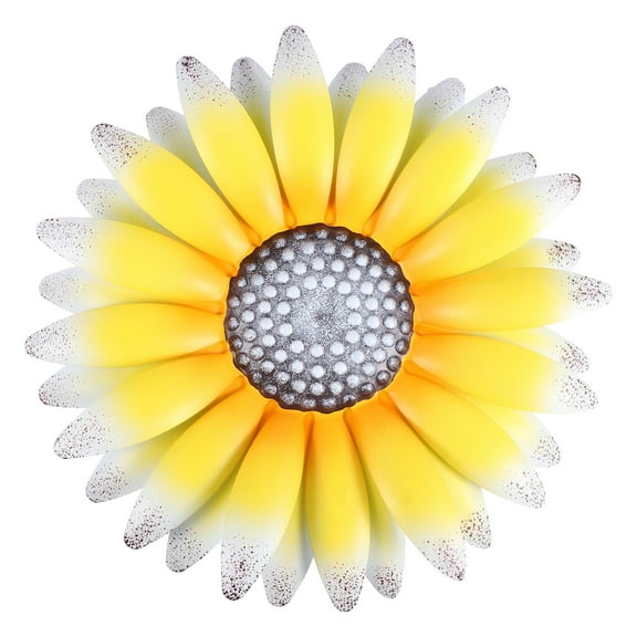 Frcolor Wall Flower Metal Hanging Decor Ornaments Garden Sunflower Decoration Sculptures Craft Art Decorations Spring Yard