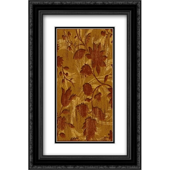 Wall Flowers Mate 2x Matted 16x24 Black Ornate Framed Art Print by Grey, Jace