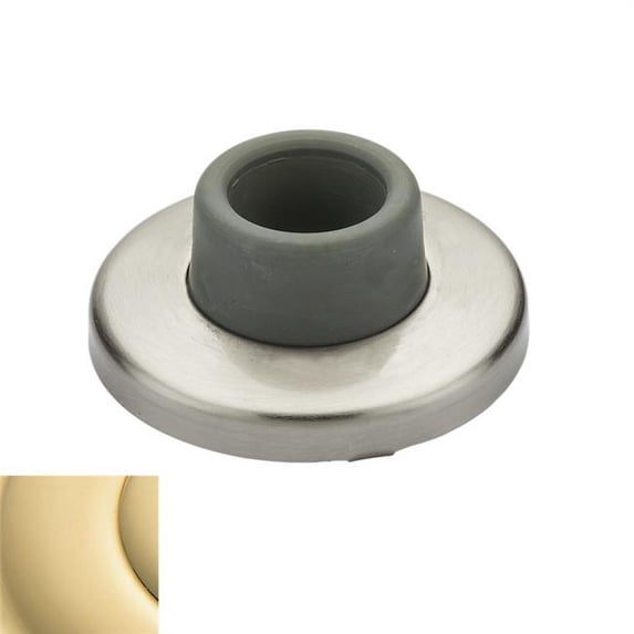 Wall Flush Bumper, Polished Brass