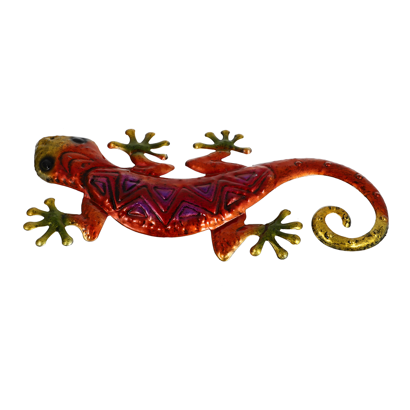 Wall Gecko Metal Art Decor Sculpture Lizard Garden Hanging Outdoor